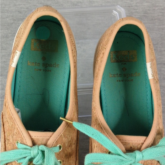 🐆 W/8 Keds x Kate Spade Cork Print Sneakers - Picture 5 of 16